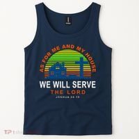 As For Me And My House We Will Server The Lord Tank Top thumb 2