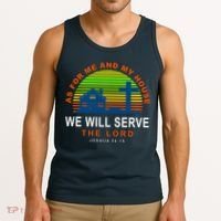 As For Me And My House We Will Server The Lord Tank Top thumb 3