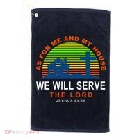 As For Me And My House We Will Server The Lord Golf Towel thumb 0