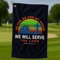 As For Me And My House We Will Server The Lord Golf Towel thumb 1