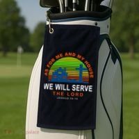 As For Me And My House We Will Server The Lord Golf Towel thumb 2