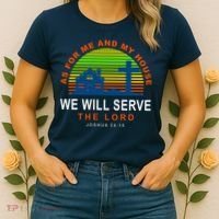 As For Me And My House We Will Server The Lord Women's T-Shirt thumb 2