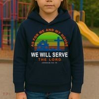As For Me And My House We Will Server The Lord Kids Hoodie thumb 3