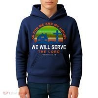 As For Me And My House We Will Server The Lord Kids Hoodie thumb 4