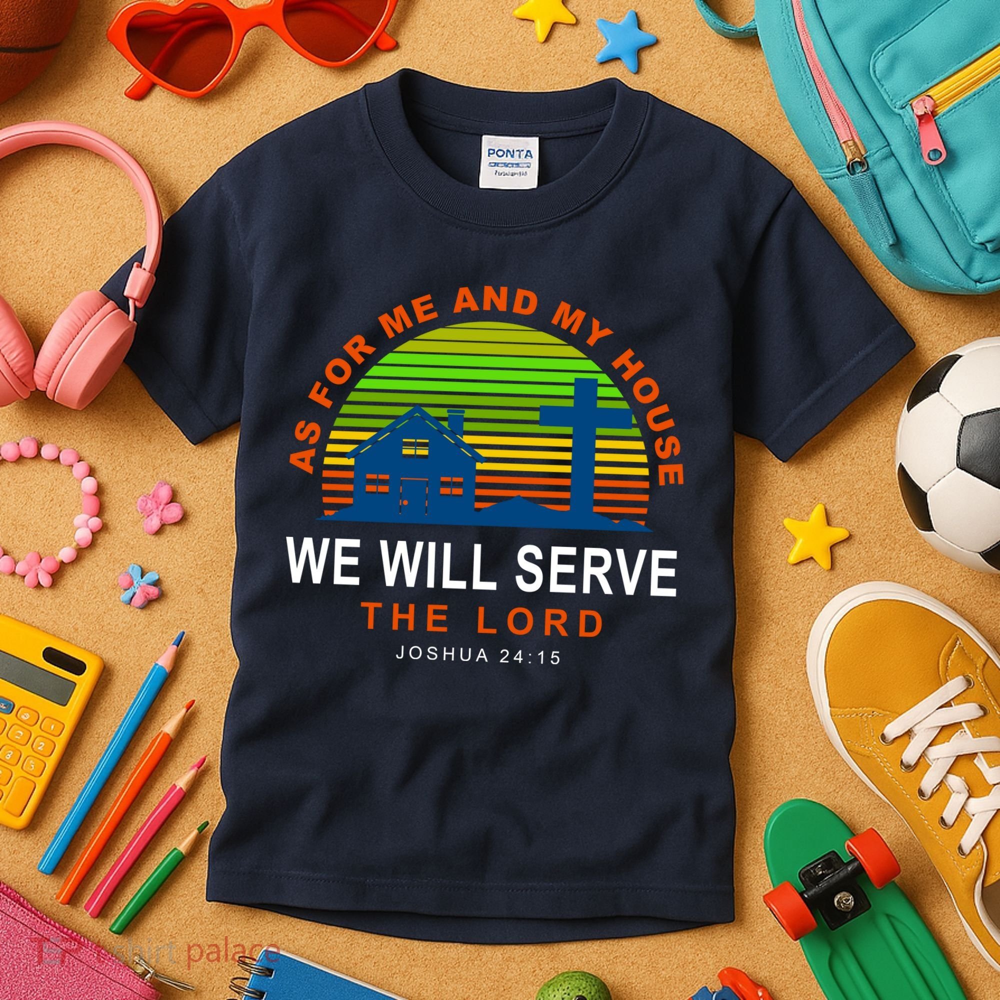 As For Me And My House We Will Server The Lord Kids T-Shirt