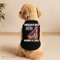 American Flag Machinist By Choice Funny For Machinist Doggie Tank thumb 2