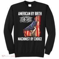 American Flag Machinist By Choice Funny For Machinist Sweatshirt thumb 0