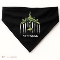 Air force Military pilot Fighter jet Camouflage American Pj USA-Made Doggie Bandana thumb 0