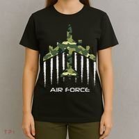 Air force Military pilot Fighter jet Camouflage American Pj T-Shirt thumb 4