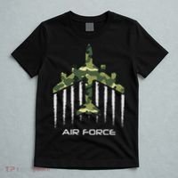 Air force Military pilot Fighter jet Camouflage American Pj T-Shirt thumb 5
