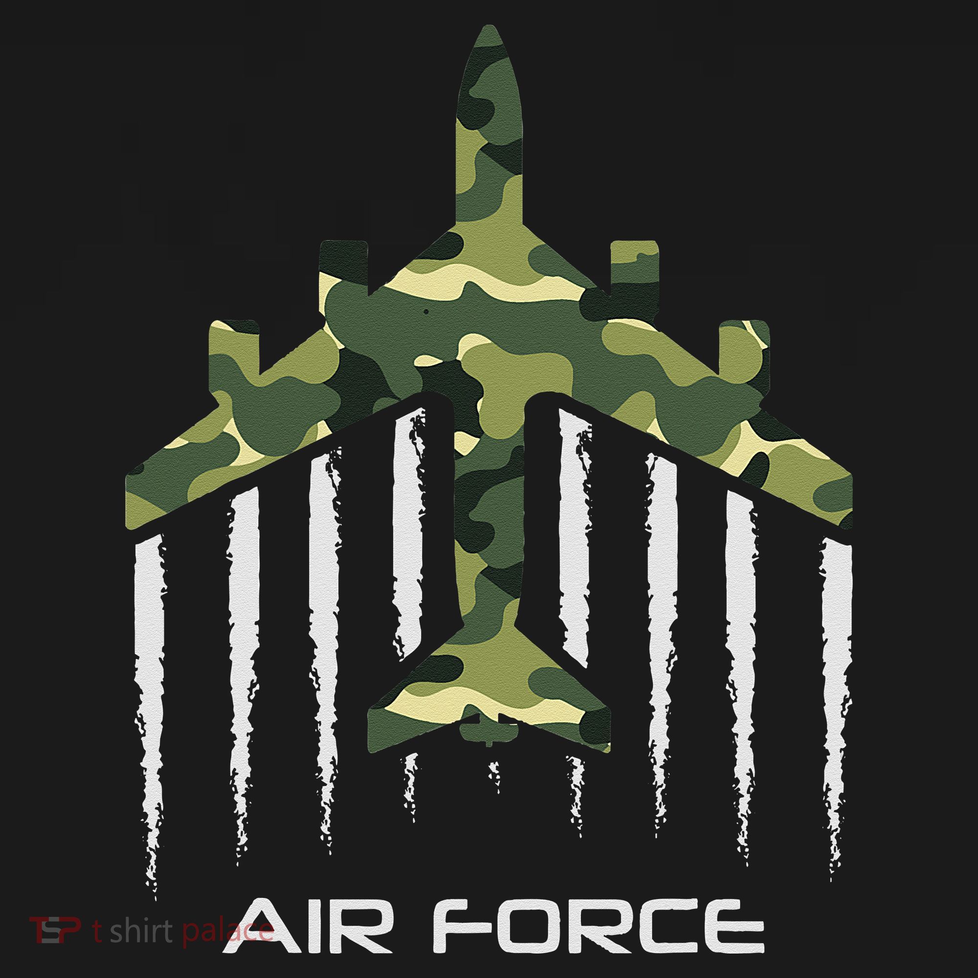 Air force Military pilot Fighter jet Camouflage American Pj T-Shirt