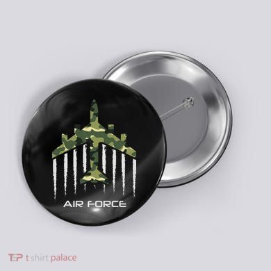 Air force Military pilot Fighter jet Camouflage American Pj Button
