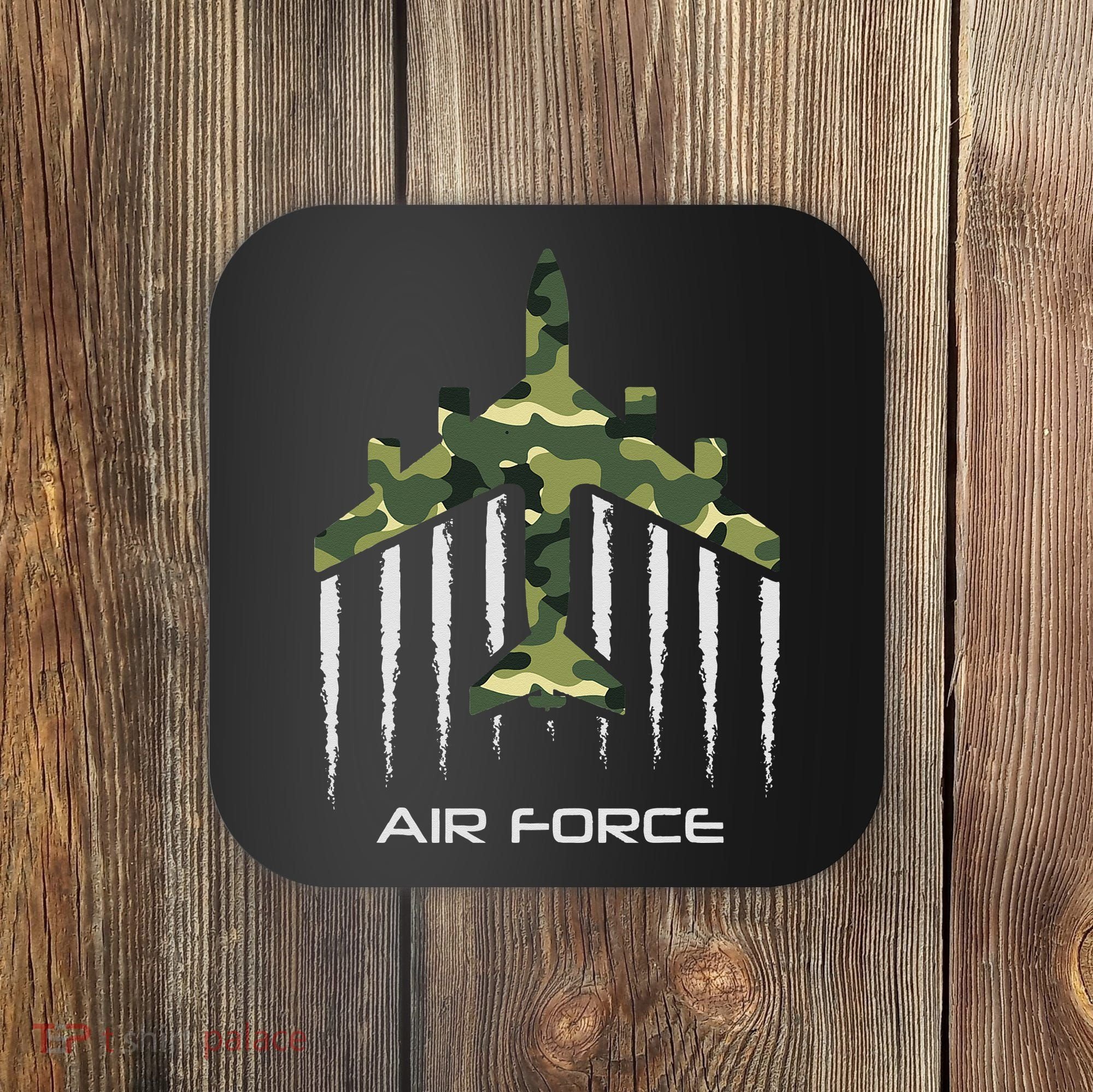 Air force Military pilot Fighter jet Camouflage American Pj Coaster