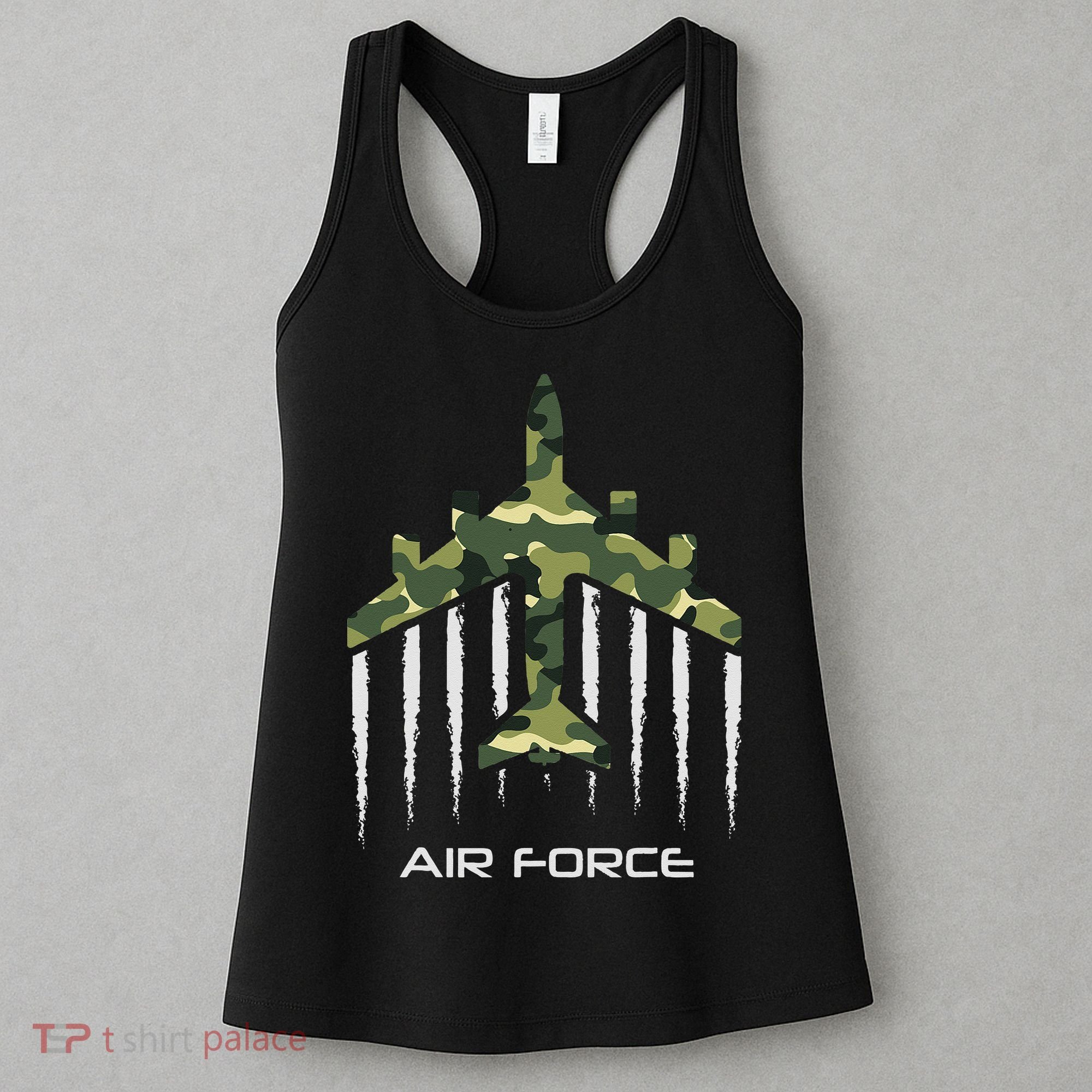 Air force Military pilot Fighter jet Camouflage American Pj Women's Tank Top