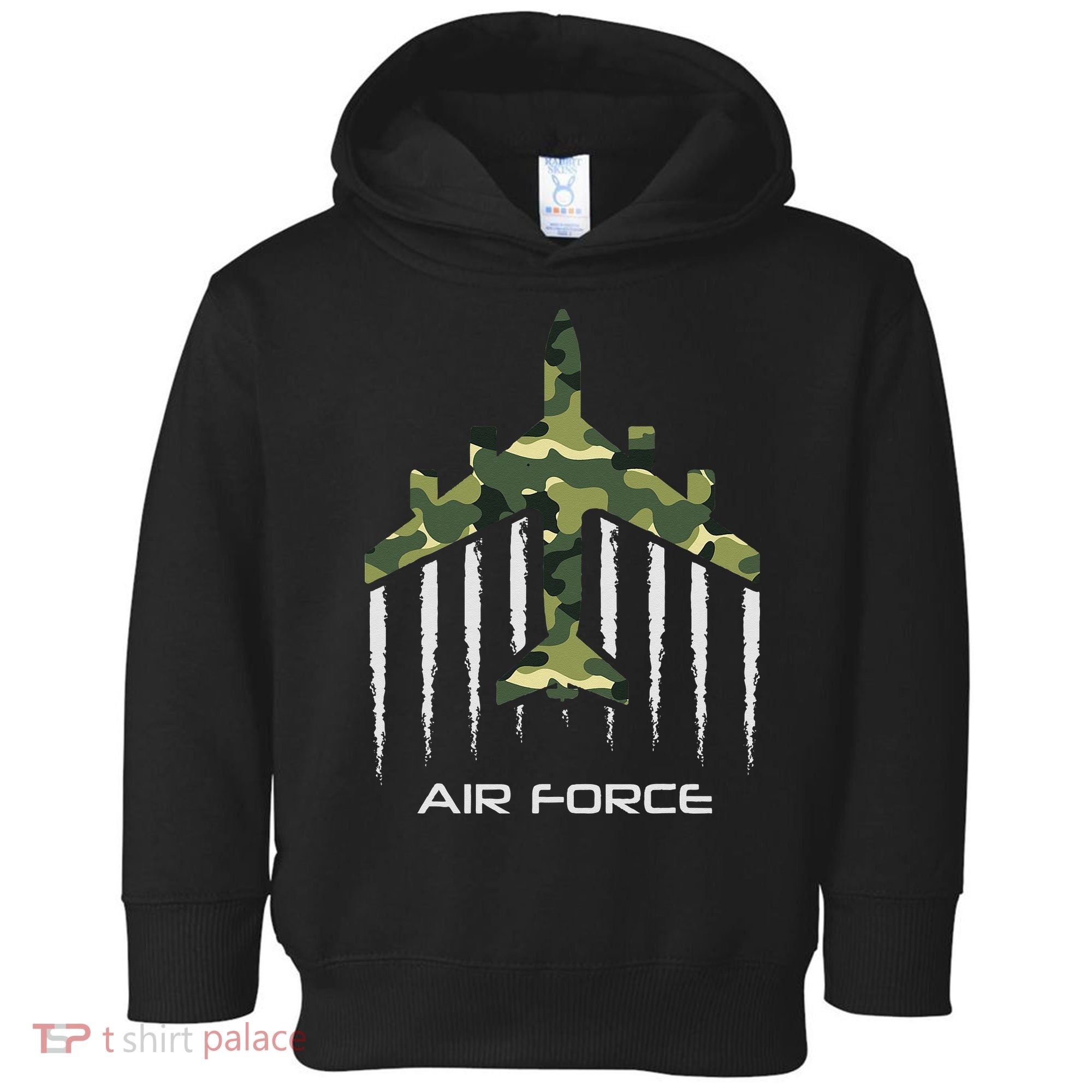 Air force Military pilot Fighter jet Camouflage American Pj Toddler Hoodie