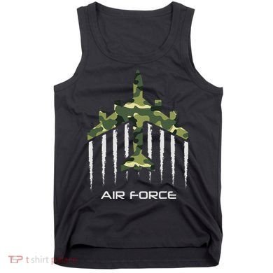 Air force Military pilot Fighter jet Camouflage American Pj Tank Top