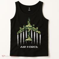 Air force Military pilot Fighter jet Camouflage American Pj Tank Top thumb 2