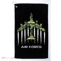 Air force Military pilot Fighter jet Camouflage American Pj Golf Towel thumb 0