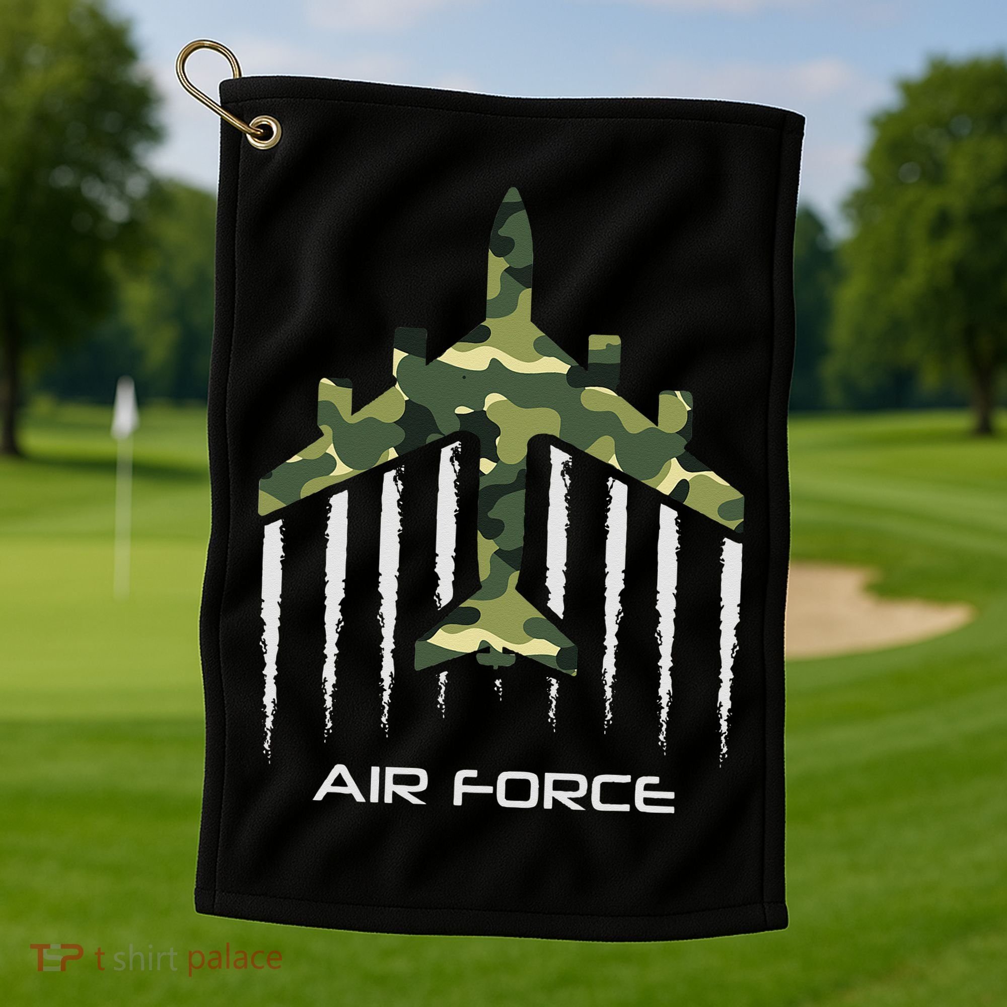 Air force Military pilot Fighter jet Camouflage American Pj Golf Towel