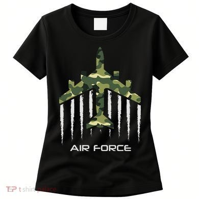 Air force Military pilot Fighter jet Camouflage American Pj Women's T-Shirt
