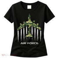 Air force Military pilot Fighter jet Camouflage American Pj Women's T-Shirt thumb 0