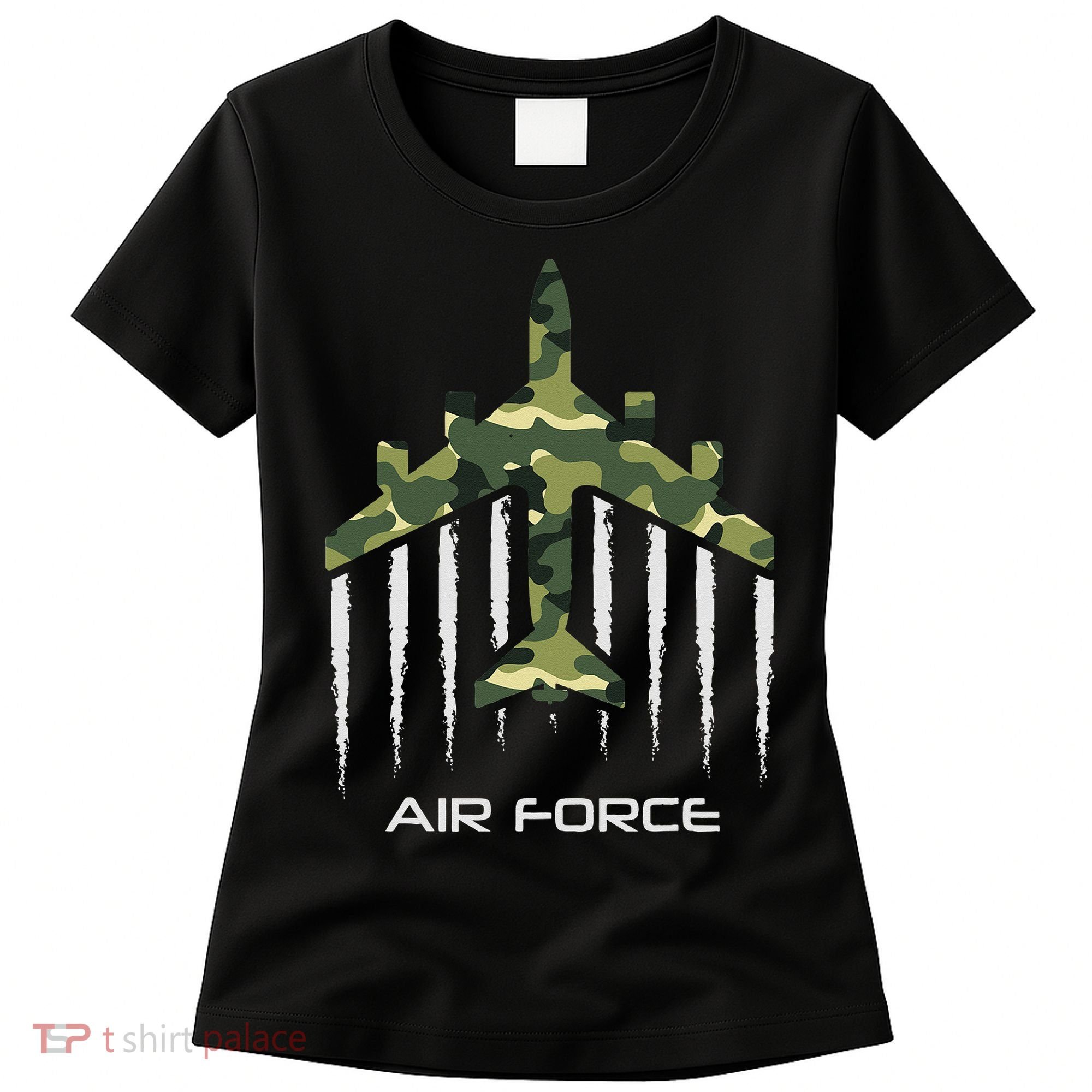 Air force Military pilot Fighter jet Camouflage American Pj Women's T-Shirt