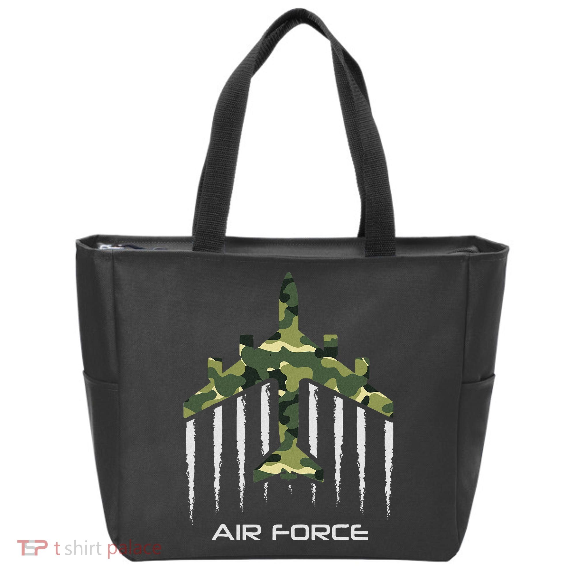 Air force Military pilot Fighter jet Camouflage American Pj Tote Bag
