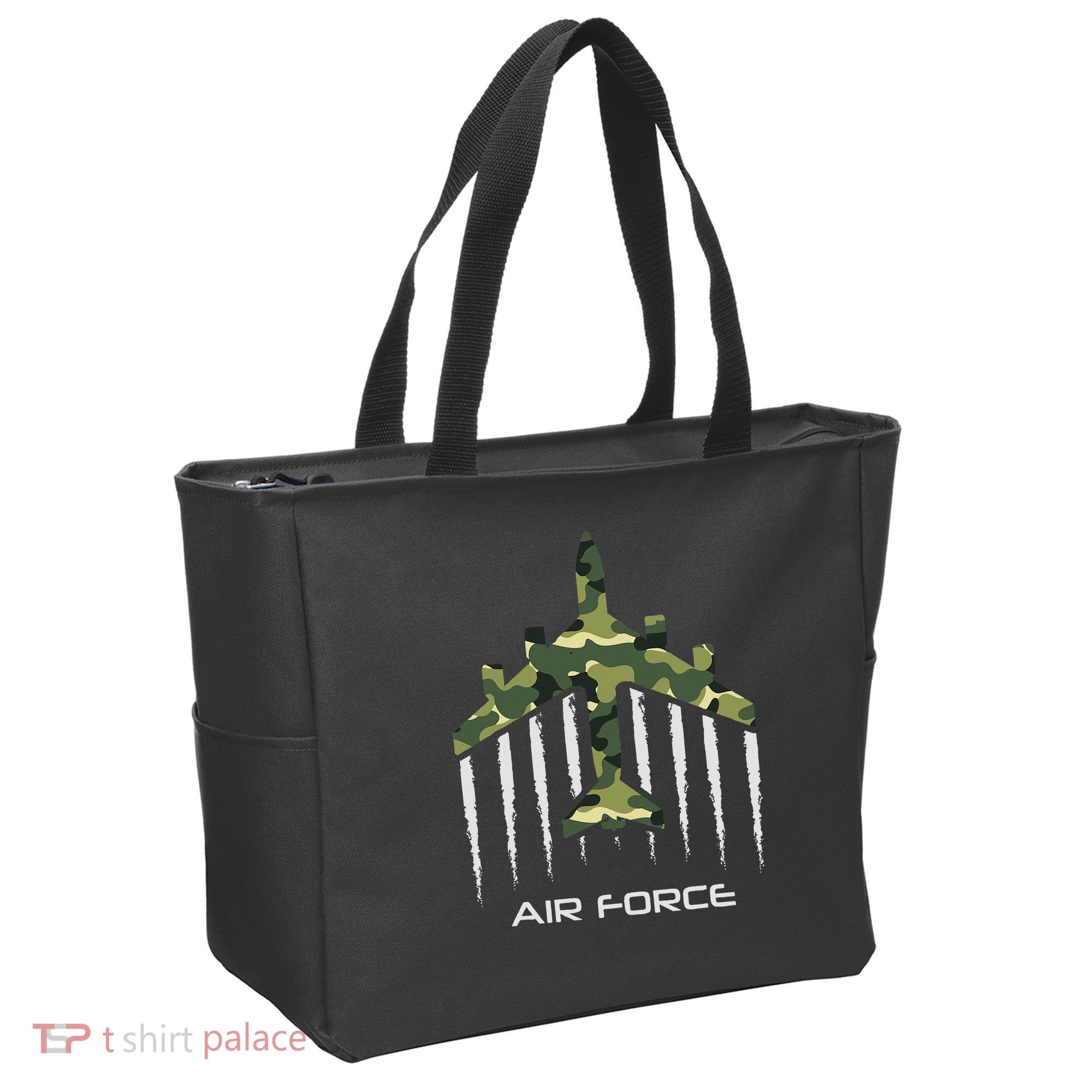 Air force Military pilot Fighter jet Camouflage American Pj Tote Bag