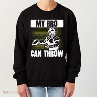 American Football My Bro Can Throw Quarterback Gift Women's Sweatshirt thumb 0