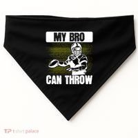 American Football My Bro Can Throw Quarterback Gift USA-Made Doggie Bandana thumb 0