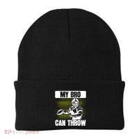 American Football My Bro Can Throw Quarterback Gift Beanie thumb 0