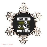 American Football My Bro Can Throw Quarterback Gift Ornament thumb 0