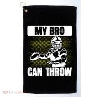 American Football My Bro Can Throw Quarterback Gift Golf Towel thumb 0
