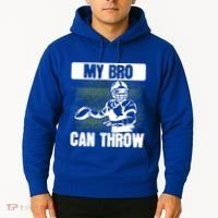 American Football My Bro Can Throw Quarterback Gift Hoodie thumb 2