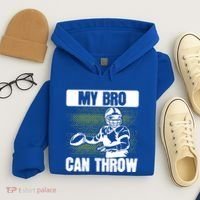 American Football My Bro Can Throw Quarterback Gift Hoodie thumb 4