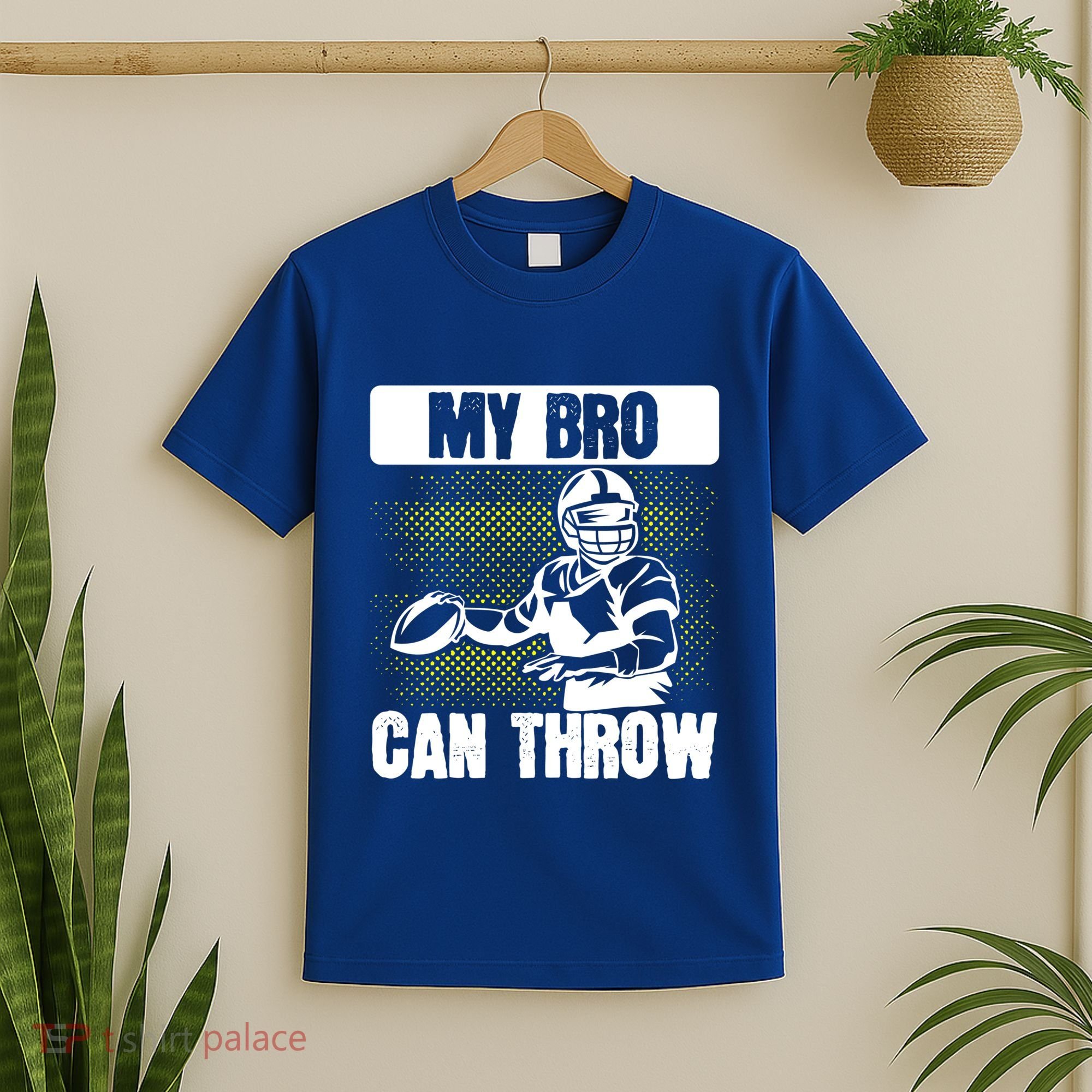 American Football My Bro Can Throw Quarterback Gift T-Shirt