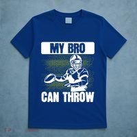 American Football My Bro Can Throw Quarterback Gift T-Shirt thumb 5