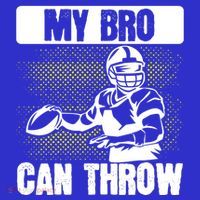 American Football My Bro Can Throw Quarterback Gift Baby Bodysuit thumb 2
