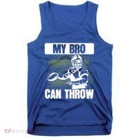 American Football My Bro Can Throw Quarterback Gift Tank Top thumb 0