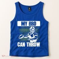 American Football My Bro Can Throw Quarterback Gift Tank Top thumb 2