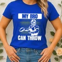 American Football My Bro Can Throw Quarterback Gift Women's T-Shirt thumb 2