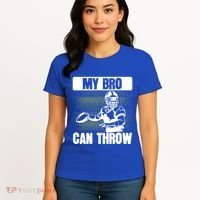 American Football My Bro Can Throw Quarterback Gift Women's T-Shirt thumb 4