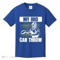 American Football My Bro Can Throw Quarterback Gift Kids T-Shirt thumb 0