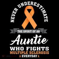 Auntie Fights Multiple Sclerosis Ms Warrior Cool Gift Pajama Set thumb 2