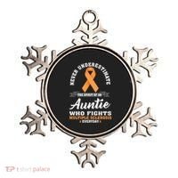 Auntie Fights Multiple Sclerosis Ms Warrior Cool Gift Ornament thumb 0