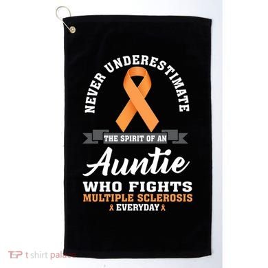 Auntie Fights Multiple Sclerosis Ms Warrior Cool Gift Golf Towel