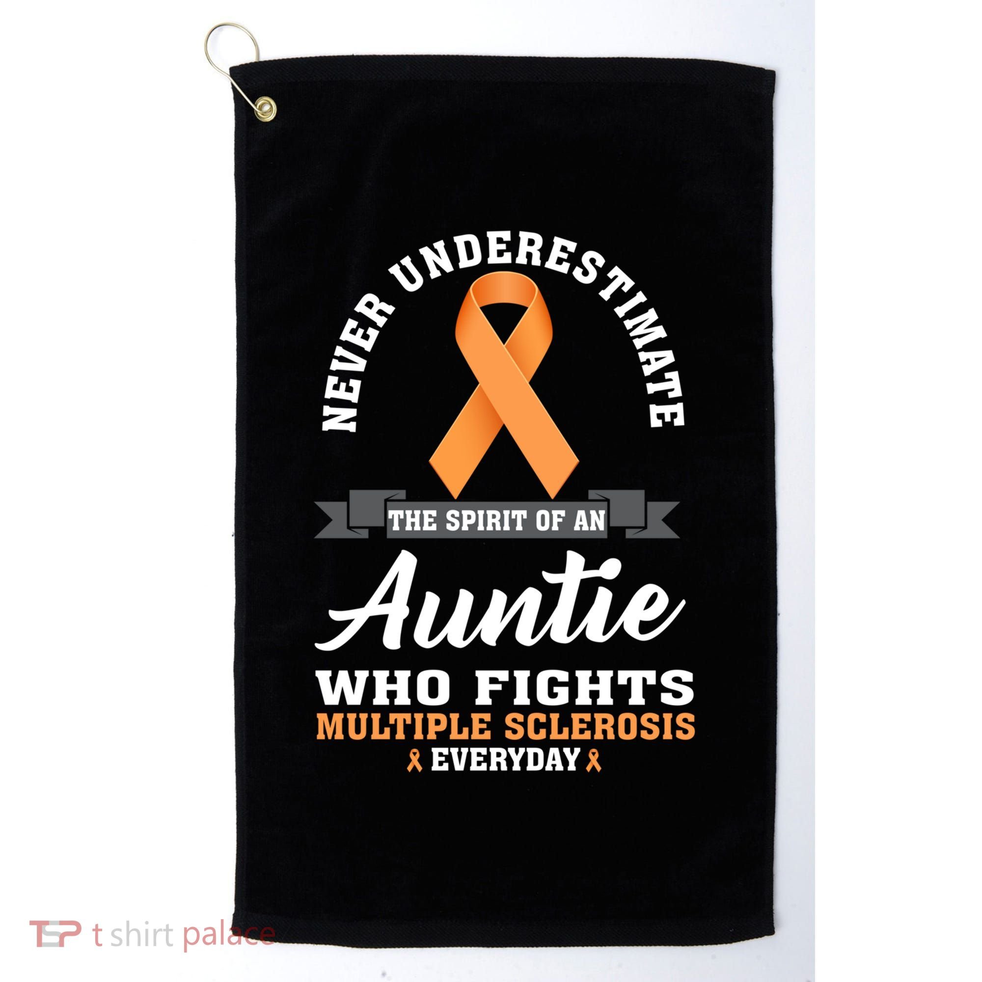 Auntie Fights Multiple Sclerosis Ms Warrior Cool Gift Golf Towel