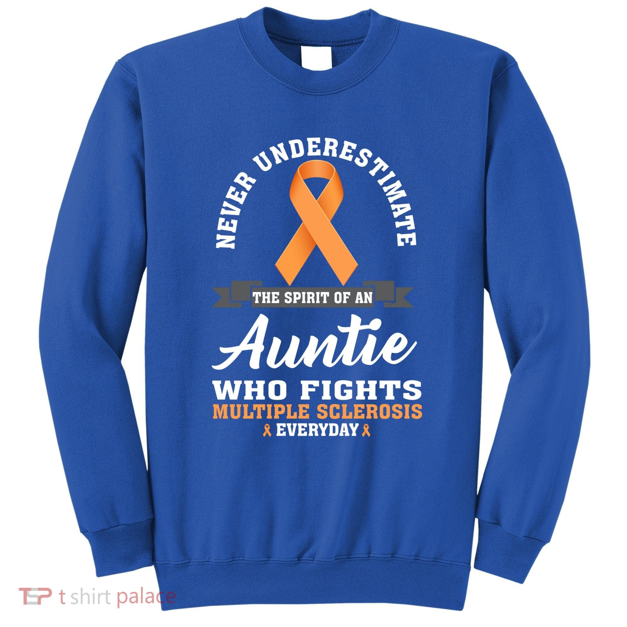 Auntie Fights Multiple Sclerosis Ms Warrior Cool Gift Sweatshirt