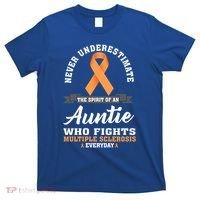 Auntie Fights Multiple Sclerosis Ms Warrior Cool Gift T-Shirt thumb 0