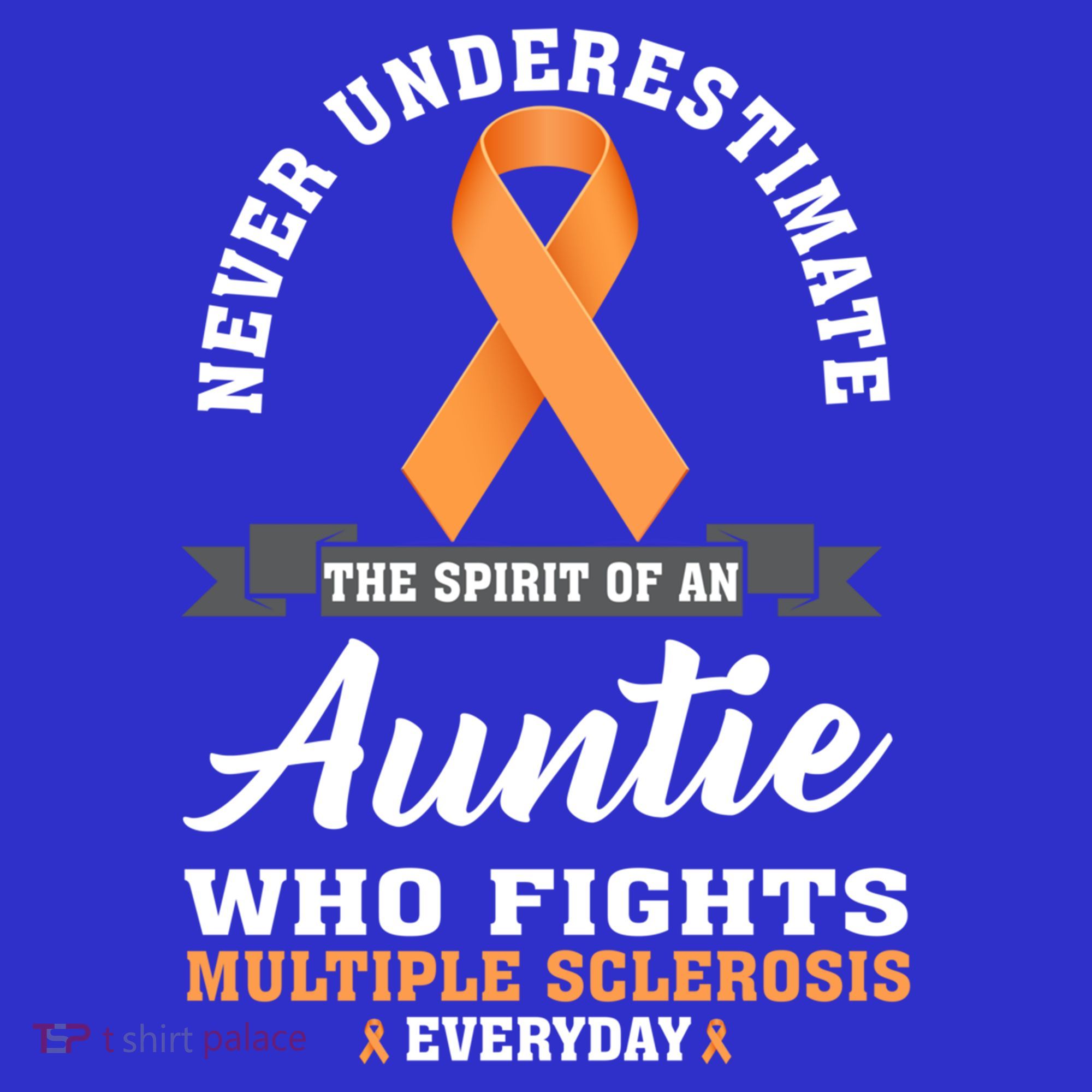 Auntie Fights Multiple Sclerosis Ms Warrior Cool Gift Polo